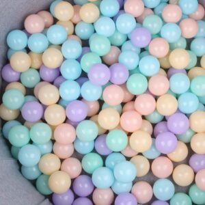 60pcs/130pcs/230pcs 2.15/2.75 inch Plastic Macaron Ball Pit Balls for ball pit, Crush Proof Plastic Play Balls for Toddlers, Kids, Indoor & Outdoor Games play Ocean Balls children toys