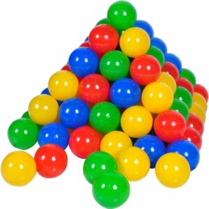Colorful Ball Pit Balls for Kids – Non-Transparent Ocean Balls, 2.15 and 2.75 Inches, BPA-Free Plastic Play Balls