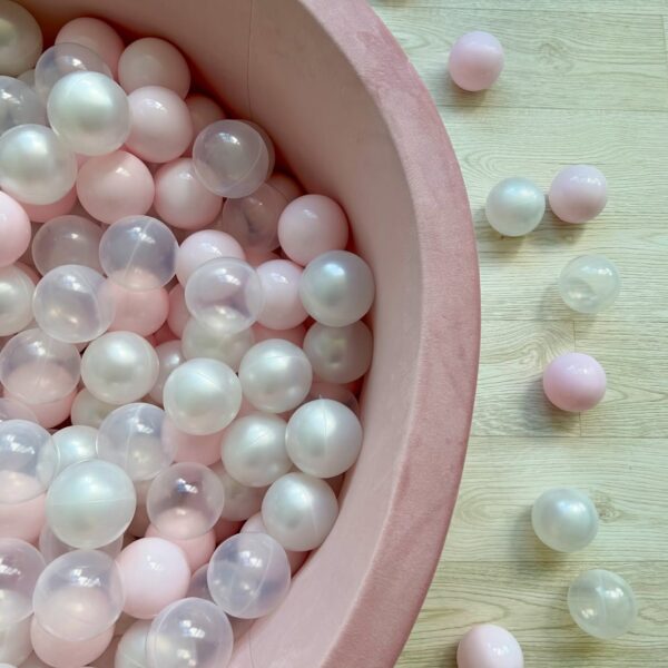 2.75 inch Pearl Pink ball pit balls, Plastic Balls for Family and Nursery Activities - Festival Party Gifts for Preschool and Youngsters Youngsters