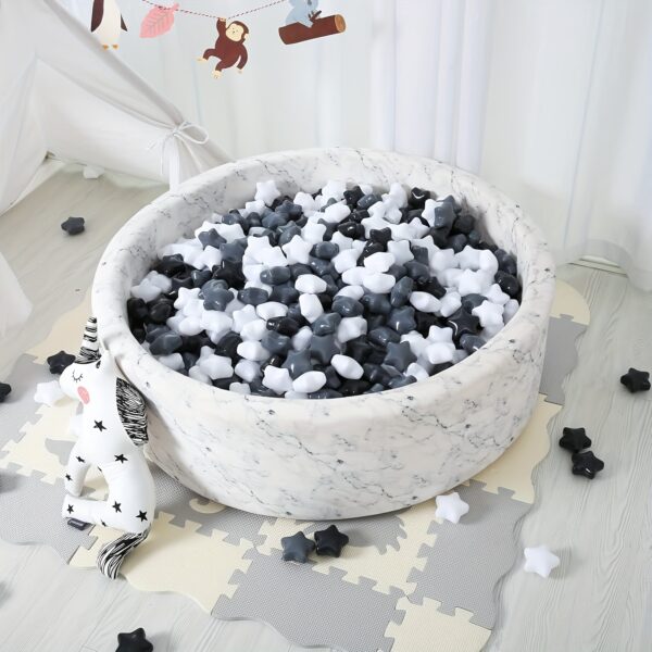 Plastic Balls for Ball Pits - Pack of 90/150 Hollow Star Ocean Balls- Safe and Exciting Playtime - Perfect for Toddler Baby Pools, Party, Festival Decoration - Image 2