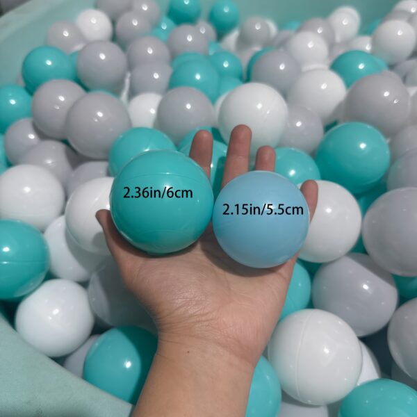500 pcs Ball Pit Balls, BPA Free Crush Proof Plastic Balls, Colorful Play Balls for Toddlers, Kids' Toy Balls, Playpen, Play Tent - Image 6