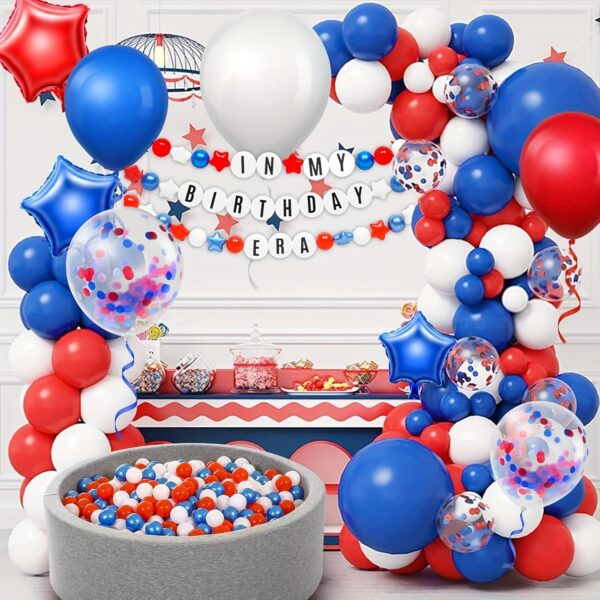 Captain America Color Star Ball Pit Balls – 54/108pcs Red Blue White Plastic Balls for Kids, Ideal Gift for Toddlers’ Ball Pits, Pools, and Party Decor - Image 4