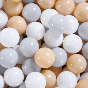 2.15 inch 105 pcs Ball Pit Balls for Toddles, Kids Plastic Balls for Ball Pit, Pool, Baby Party Accessories, Birthday Decoration