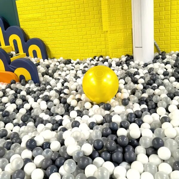 Pastel Ball Pit Balls for Kids – Black Colors, 2.15 and 2.75 Inches, BPA-Free Plastic Ocean Balls — изображение 3