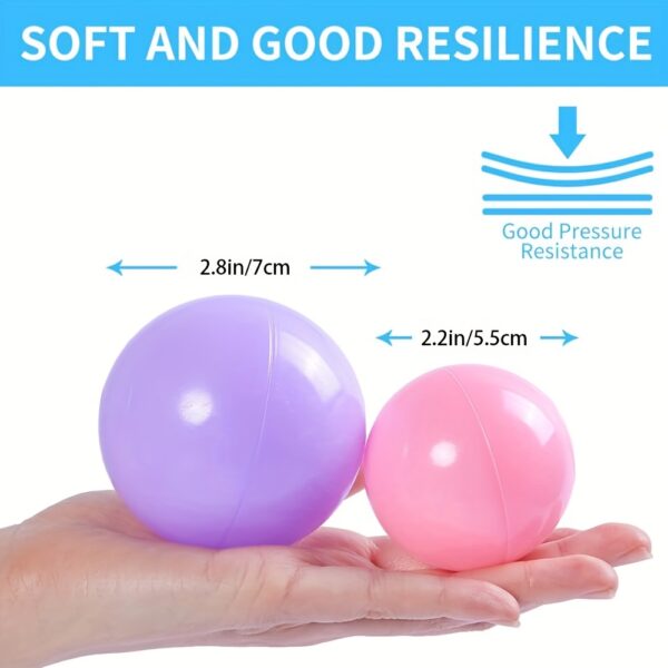 ball pit balls, suitable for children and toddlers, plastic ocean balls, swimming toys, suitable for children's playgrounds,  baby children's swimming pool water toys balls - Image 6