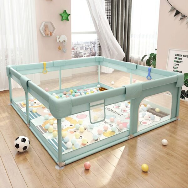 Large Baby Playpen for Babies and Toddlers, Large Baby Play Yards Indoor & Outdoor, Sturdy Safety Baby Play Pen with Soft Breathable Mesh, Toddlers Activity Center with Anti-Slip Base — изображение 2