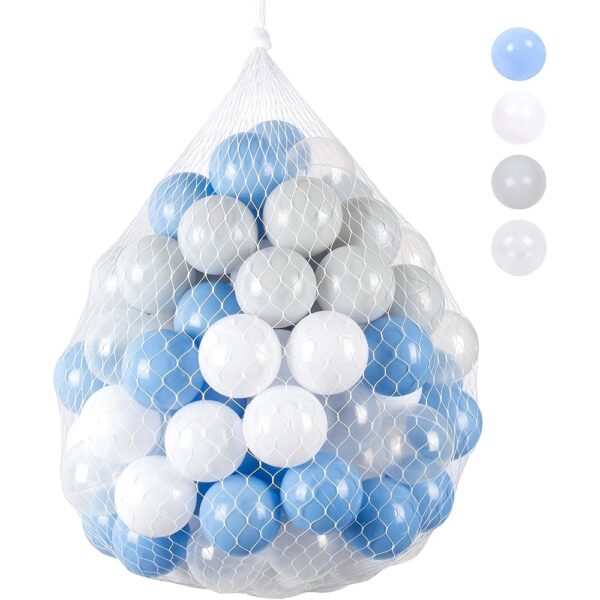 ball pit balls, suitable for children and toddlers, plastic ocean balls, swimming toys, suitable for children's playgrounds,  baby children's swimming pool water toys balls - Image 3