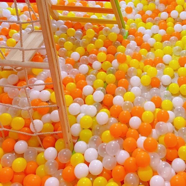 Pastel Ball Pit Balls for Kids – yellow and orange Colors, 2.15 and 2.75 Inches, BPA-Free Plastic Ocean Balls — изображение 4
