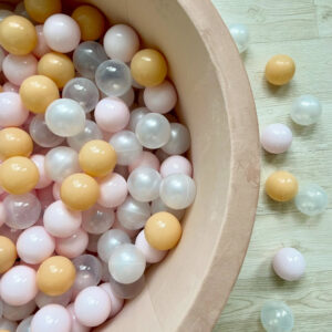 2.75 inch Pink ball pit balls, Plastic Balls for Family and Nursery Activities - Festival Party Gifts for Preschool and Youngsters