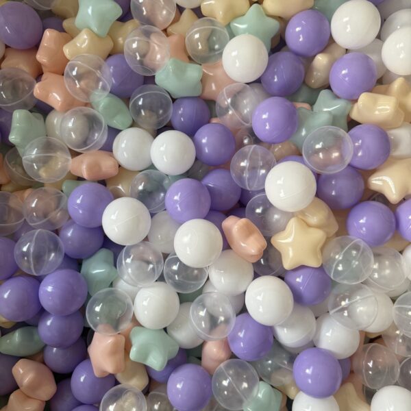 Sweet Color Star Ball Pit Balls – 60/160pcs two shaped Plastic Balls for Kids, Ideal Gift for Toddlers’ Ball Pits, Pools, and Party Decor - Image 3