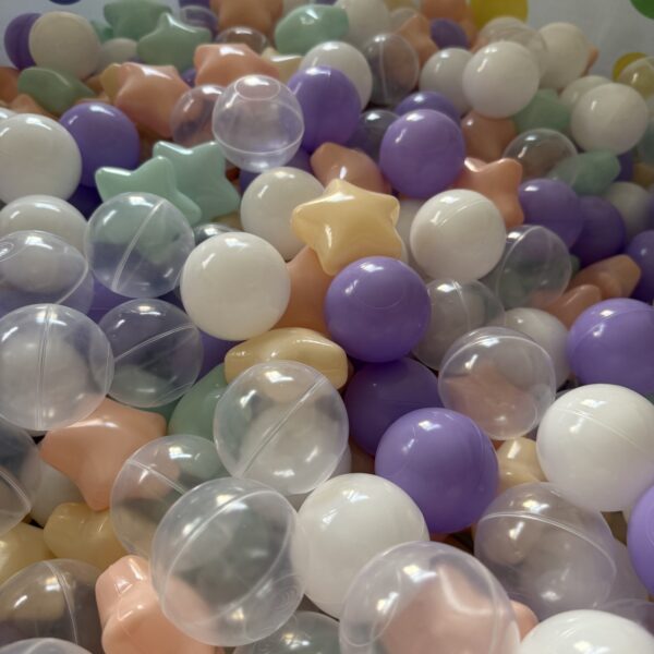 Sweet Color Star Ball Pit Balls – 60/160pcs two shaped Plastic Balls for Kids, Ideal Gift for Toddlers’ Ball Pits, Pools, and Party Decor - Image 2